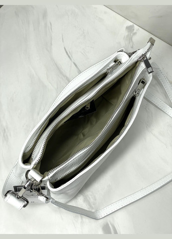 Сумка шкіряна жіноча Італія – 3 відділення, короткий і довгий ремінець, кросбоді Virginia Conti Кросбоді (341251975)