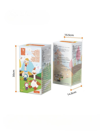 Інтерактивна м'яка іграшка Гуска Танцююча з функцією повторення голосу та музикою Молочний (8604/1) Tumama (339680786)