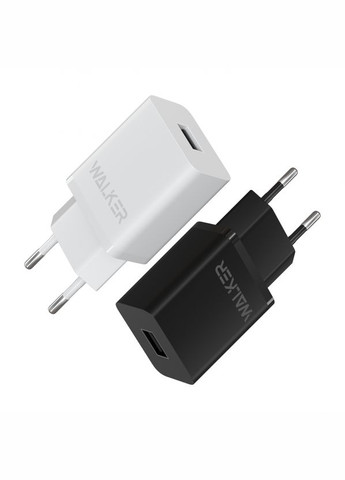 Сетевое зарядное устройство (адаптер) 2в1 WH-26 1USB/2.1A + Micro black Walker (333827559)