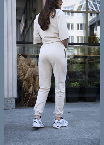 Штани жіночі "Maya" молочні No Brand (331867182)