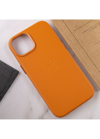 Шкіряний чохол Leather Case (AA) with MagSafe для Apple iPhone 14 (6.1") Epik (292131846)