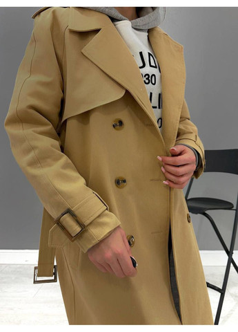 Женский тренд из коттона на подкладке — классический фасон (замеры в описании) GD/GL Модний простір на пуговицах демисезон (368760556)