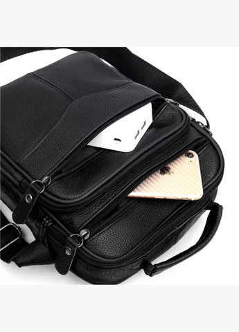 Мужская кожаная сумка-барсетка через плечо черная Bx-56402 Bexhill (359380857)