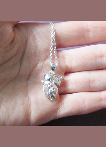Стильная подвеска на цепи посеребренный кулон зайчик, 2210 Fashion Jewelry (338431357)