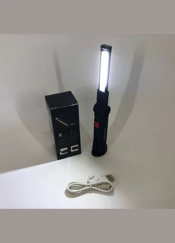 Фонарь кемпинг W51-SMD+COB, поворот на 180º+180º, магнит, зажим, крюк для подвеса, встроенный аккумулятор No Brand (399918737)