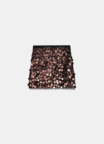 Разноцветная однотонная юбка Zara