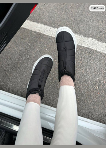 Дутики водонепроникні набивне хутро по всій висоті чорні No Brand (312311399)