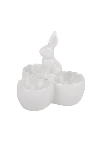 Підставка для 3 яєць Ніжний кролик біла 10 см (5009-042) ELISEY (322765650)