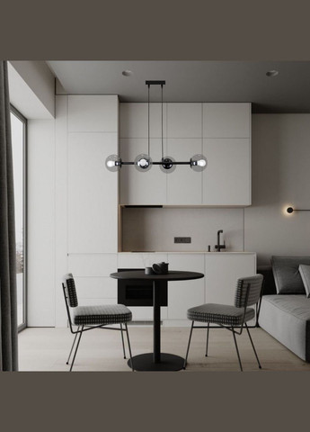 Підвісна сучасна люстра "Modern Luxe " (52-9909-4 BK+CL) No Brand (370072499)