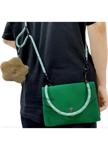 Стильний універсальний ремінець-шнурок для телефону із двох частин 2в1: на шию, на руку, через плече Блакитний No Brand (328958182)