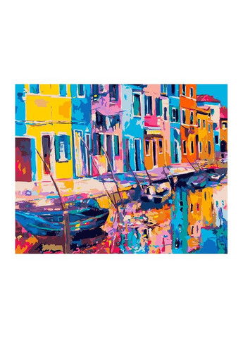 Картина по номерам - "Радужная Венеция" цвет разноцветный ЦБ-00239773 Santi (282818578)