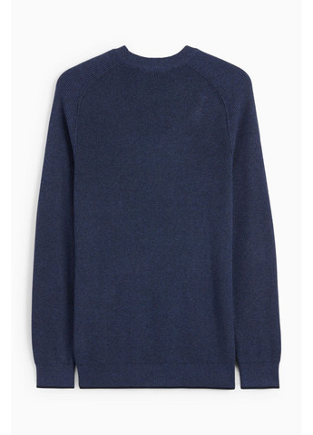 Темно-синій демісезонний в'язаний светр C&A