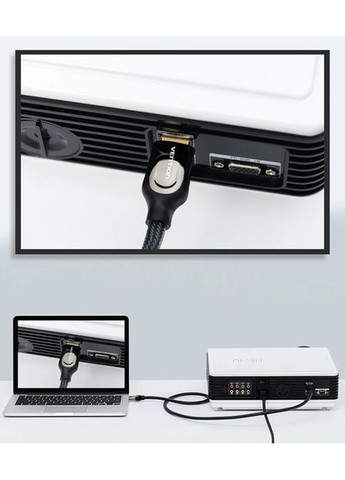 Кабель HDMI - HDMI V 2.0 (M/M), 1 м, Black (VAA-B05-B100) Vention (351559567)