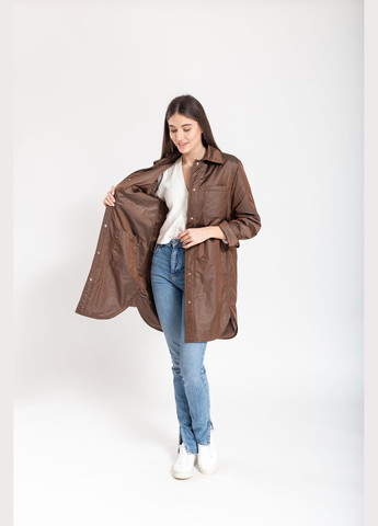 Кавове демісезонне Пальто Esmeralda