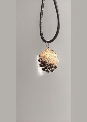 Кулон срібний 925 проби медальйон Мандала бажань No Brand (329999359)