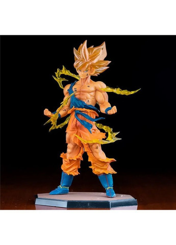 Фигурка Son Goku Super Saiyan 17 см Dragon Ball из ПВХ, коллекционная аниме статуэтка с подставкой, подарок фанатам серии No Brand (362682233)
