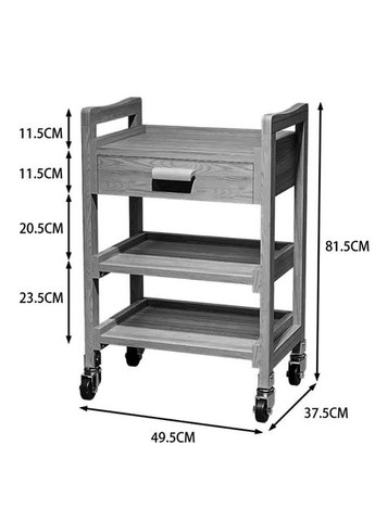 Етажерка з дерева для ванної на коліщатах Запріда кориця (АБТ-008133) No Brand (328209942)