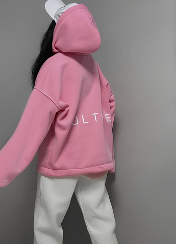 Худи женское оверсайз Culture Oversize Розовое More Culture Oversize 1378 Рожеве (301868334)