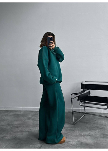 Теплый женский костюм кроя OVERSIZE No Brand (364961349)