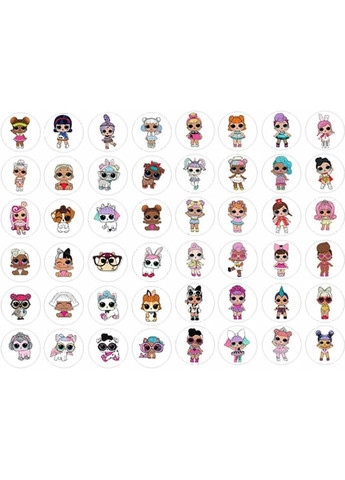 Шпалери-розмальовки з наклейками LOLоманія C-120011 60х120 см Kolorit (324103982)