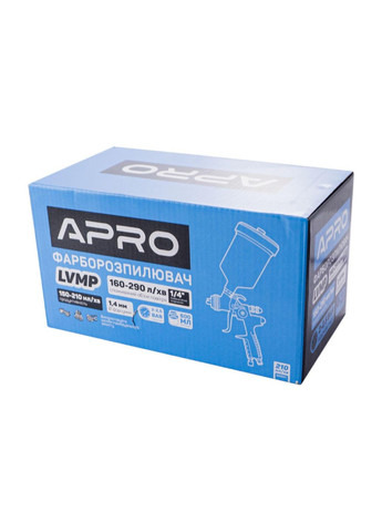 Красочный пневматический LVMP 600 мл x 1.4 мм ВБ пластик (850041) Apro (335049089)