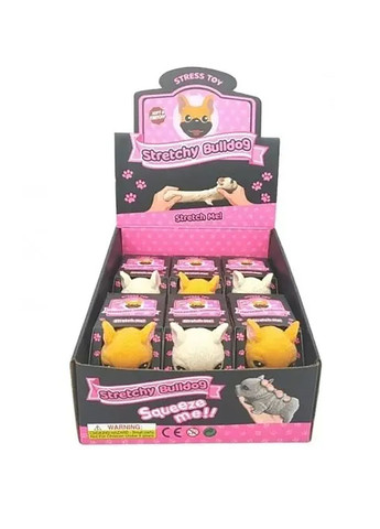 Игрушка-антистресс Сумасшедшие бульдоги цвет разноцветный ЦБ-00230360 Monster Gum (294913775)