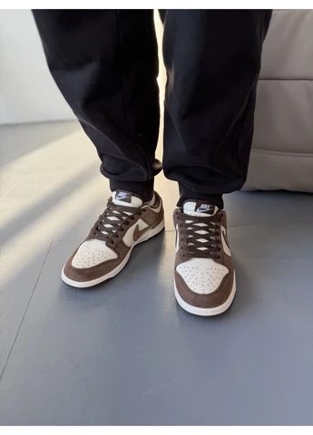 Коричневі кросівки чоловічі nike sb dunk brown suede найк сб данк коричневі демісезон No Brand