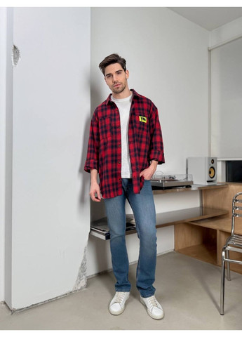 Красная рубашка однотонная Vione