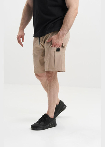 Шорти карго чоловічі Великого Розміру стрейч-котон з кишенями літо, пісочний No Brand (340108459)