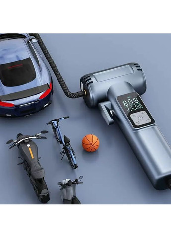 Автомобильный компрессор перезаряжаемый 150PSI 12V с Powerbank SW-201B Dolphin (363868689)