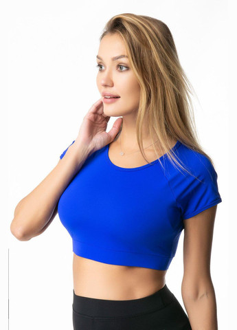 Жіночий спортивний топ-футболка електрик топ для фітнесу з коротким рукавом XS Opt-kolo (286330556)