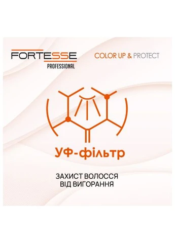 Шампунь Color Up & Protect Для окрашенных волос Стойкость цвета 400 мл (4820000307376) Fortesse Pro Color Up &amp; Protect Для фарбованого волосся Стійкіс (400306419)