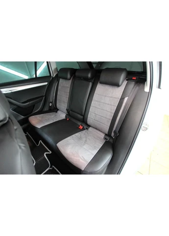 Авточехлы Skoda Octavia A7 Combi 2013-2016 Чехлы в салон (Экокожа + Антара) EMC-ELEGANT EMC ELEGANT (398182786)