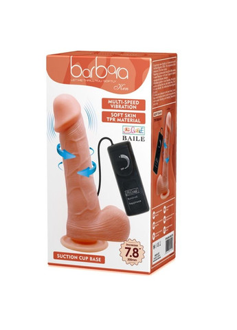 Фалос - ротатор з вібрацією на присосці і виносним пультом BARBARA "Ken" LyBaile (301509959)