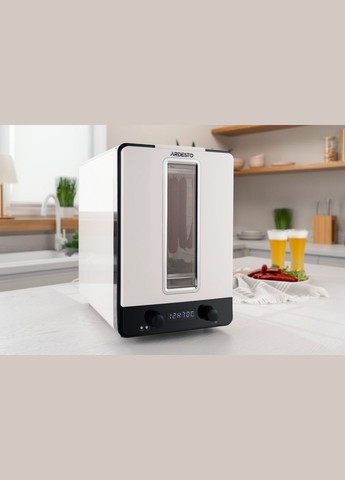 Сушилка для продуктов FDB1138, 550Вт, поддонов -10+1x3см, макс-70°С, рег.темп, пластик, белый Ardesto (314779771)