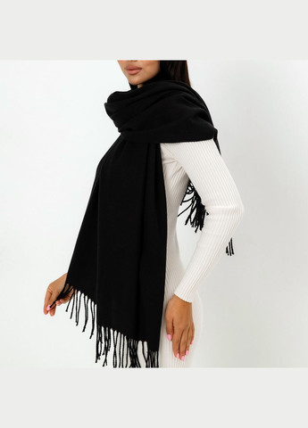 Кашемировый однотонный шарф "Жасмин" Черный 104005 Cashmere (322502050)