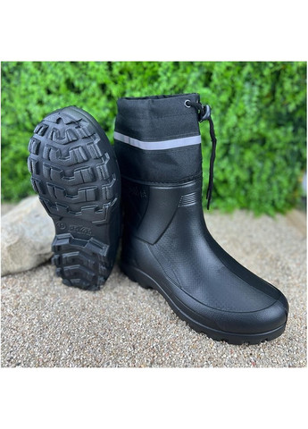 Черные чоловiчi чоботи пiновi з утеплювачем vs-005036-40 чорнi No Brand