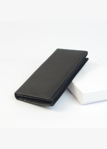 Кошелек купюрник мужской кожаный черный вертикальный для документов на магнитах No Brand (316715424)