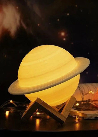 Зволожувач очищувач повітря міні арома лампа нічник з LED підсвічуванням 3 режими 13.8х13.8х10.5 см (476337-Prob) Сатурн Unbranded (279327377)