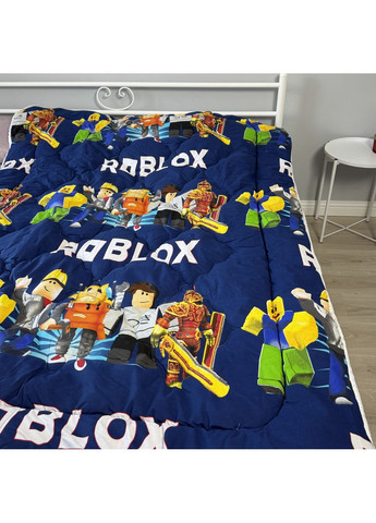 Детское одеяло односпальное 150х210 холлофайбер темно-синяя Roblox осень/зима/весна DT5 Ananasko (368239344)