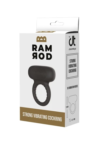 Ерекційне віброкільце для члена чорне RAMROD Dream Toys (382855293)