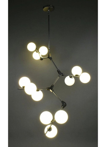 Люстра потолочная на 12 лампочек 27911 Черный 85-140х75х75 см. Sunnysky (324396036)