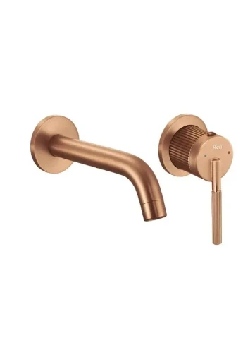 Смеситель для раковины (умывальника) ARGON BRUSHED COPPER + BOX скрытого монтажа Rea (387270920)