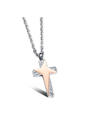 Парні кулони хрестики з нержавіючої медичної сталі PP-033 No Brand (299340078)