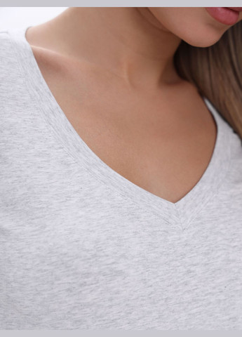 Футболка женская хлопковая с V-вырезом German Volf - (322345095)