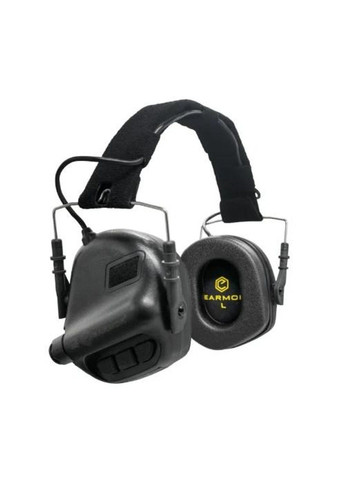 Тактические активные наушники М31 + крепление на шлем OPS Core (чебурашка) Черный Earmor (333662565)