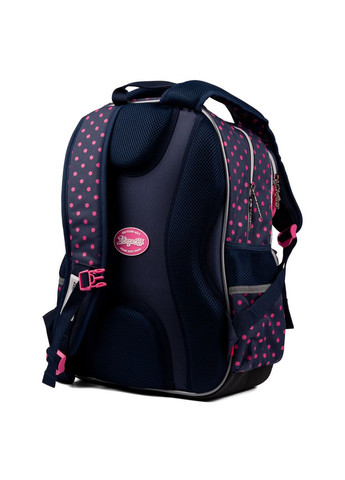 Шкільний рюкзак для дівчинки, одне відділення, фронтальні кишені, розмір 40*29*14см темносиній Big Years 1 Вересня (266911657)