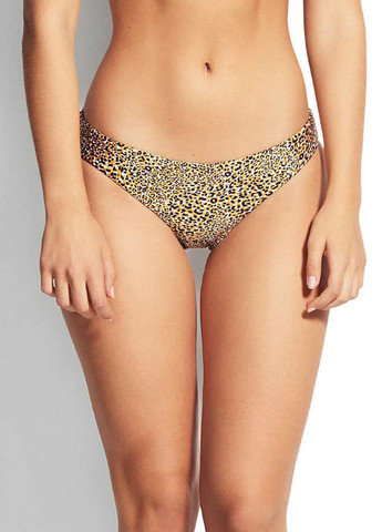 Коричневый летний купальник с принтом бандо, бикини, балконет, раздельный Seafolly роздільний купальник