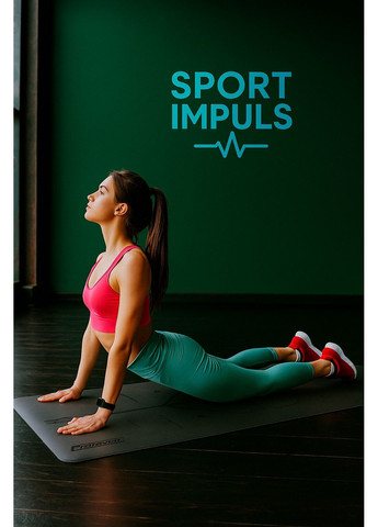 Килимок для йоги каучук 184х68х0.5 см Чорний EasyFit (368766546)