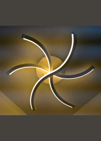 Люстра светодиодная потолочная LED светильник для квартиры на потолок лэд 25094 Белый 12х58х58 см. Sunnysky (364759986)